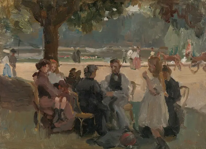 I Bois de Boulogne nära Paris av Isaac Israëls