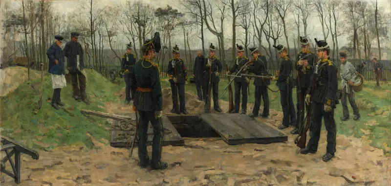 Militär begravning von Isaac Israëls