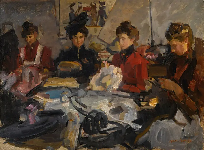Die Putzmacherinnenwerkstatt von Isaac Israëls