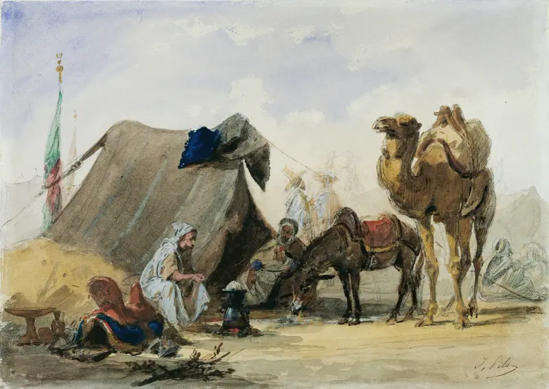 An Arab Encampment av Isidore Pils