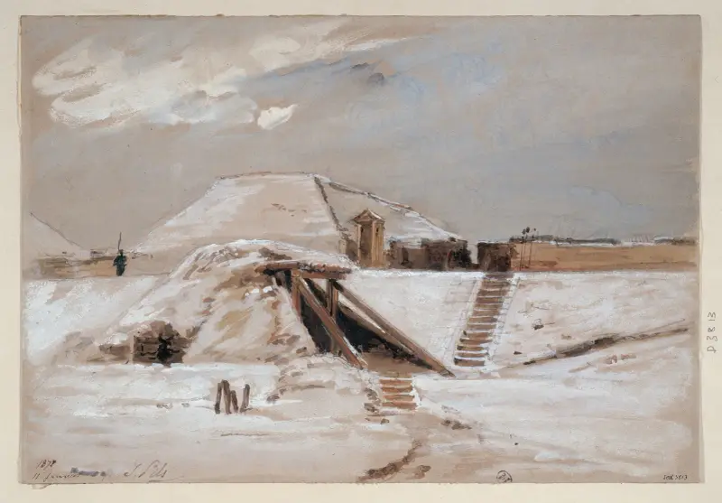 Fort sous la neige. av Isidore Pils