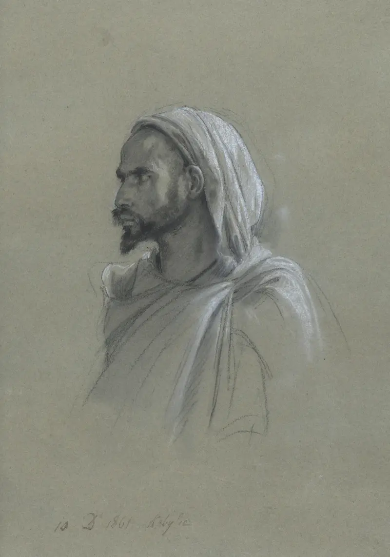 Studie für „Besuch Kaiser Napoleons III. und der Kaiserin in Algerien“ von Isidore Pils
