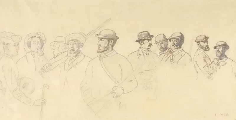 The Hunting Party av Isidore Pils