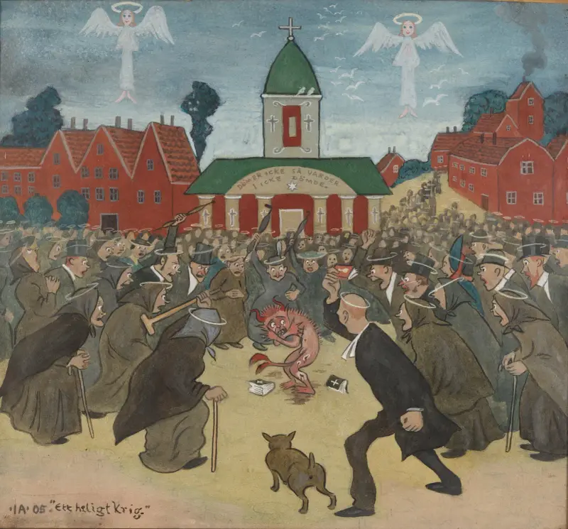 A Holy War von Ivar Arosenius