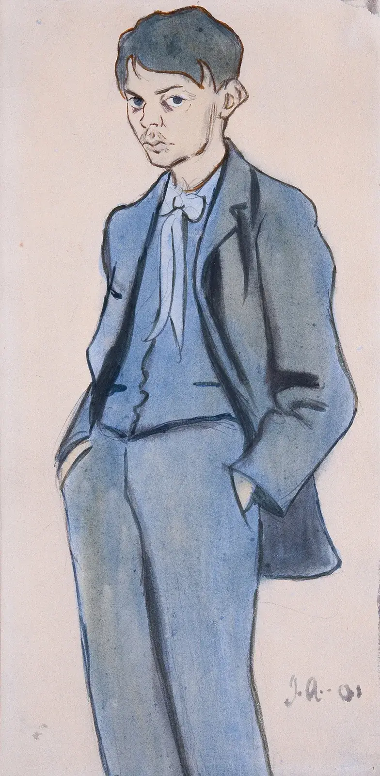 Selbstporträt, 1901 – Nr. 2 von Ivar Arosenius