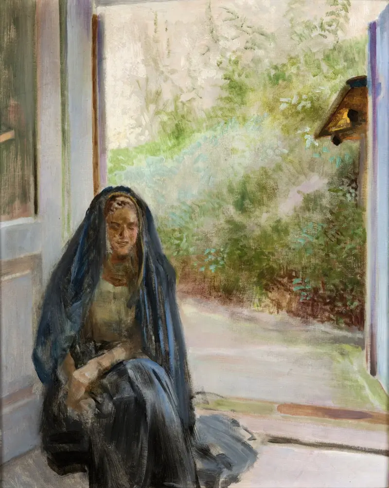 My Models – Triptych (Right Part), 1909 – nr 2 av Jacek Malczewski
