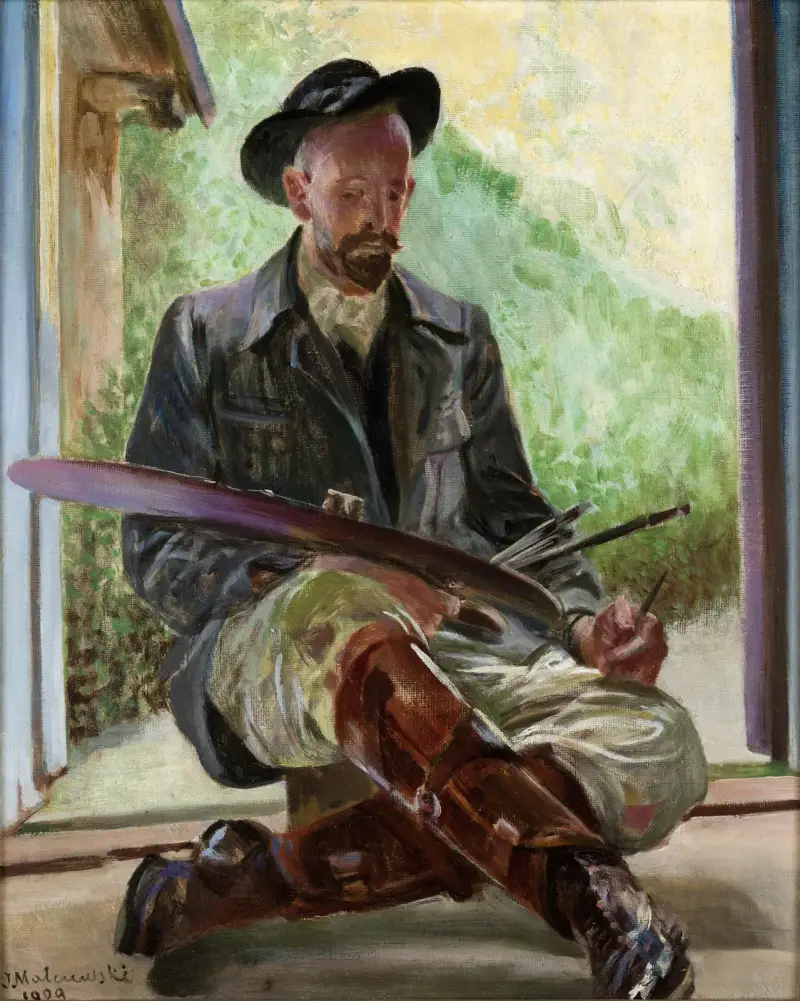 My Models – Triptych (Central Part), 1909 – nr 1 av Jacek Malczewski