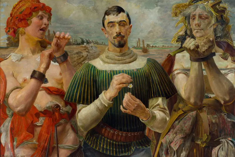 Polnischer Hamlet – Porträt von Aleksander Wielopolski von Jacek Malczewski