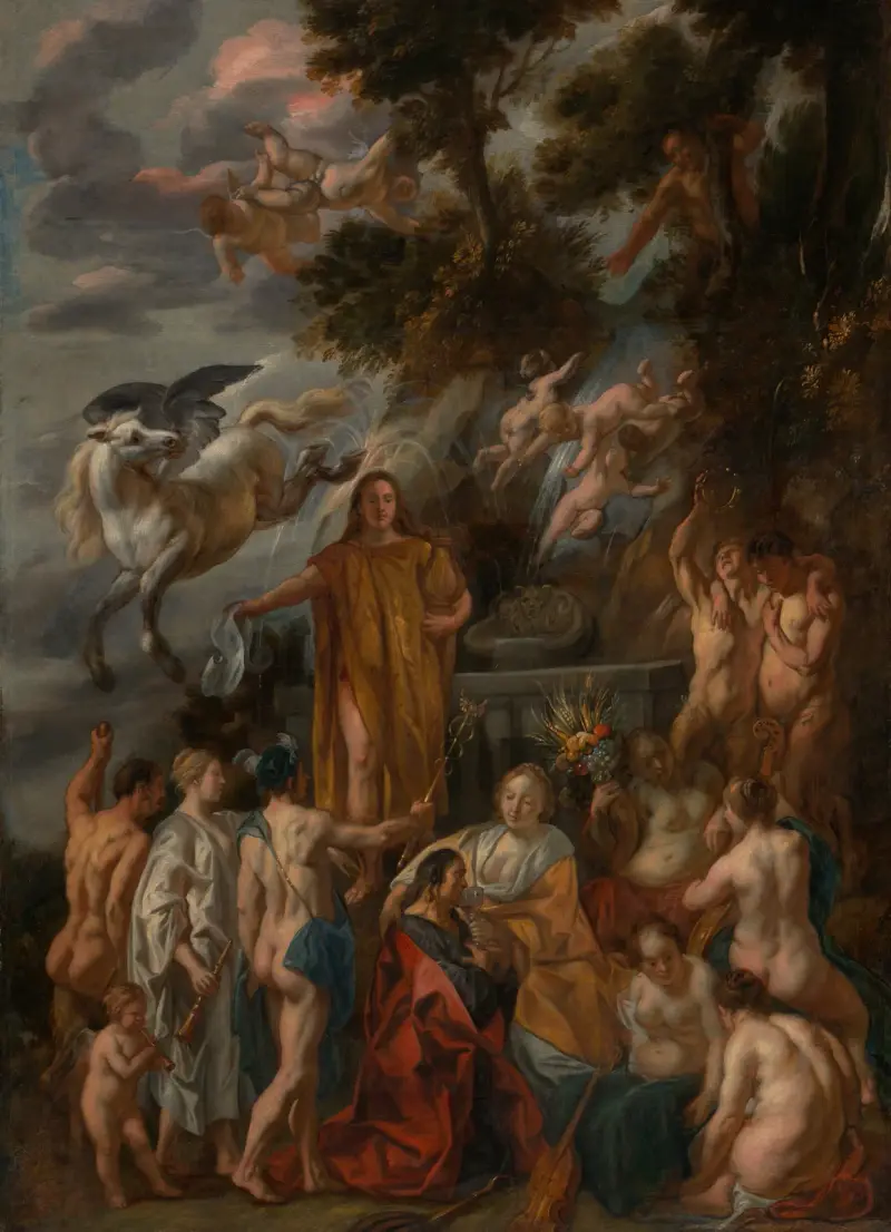 Allegorie des Dichters von Jacob Jordaens