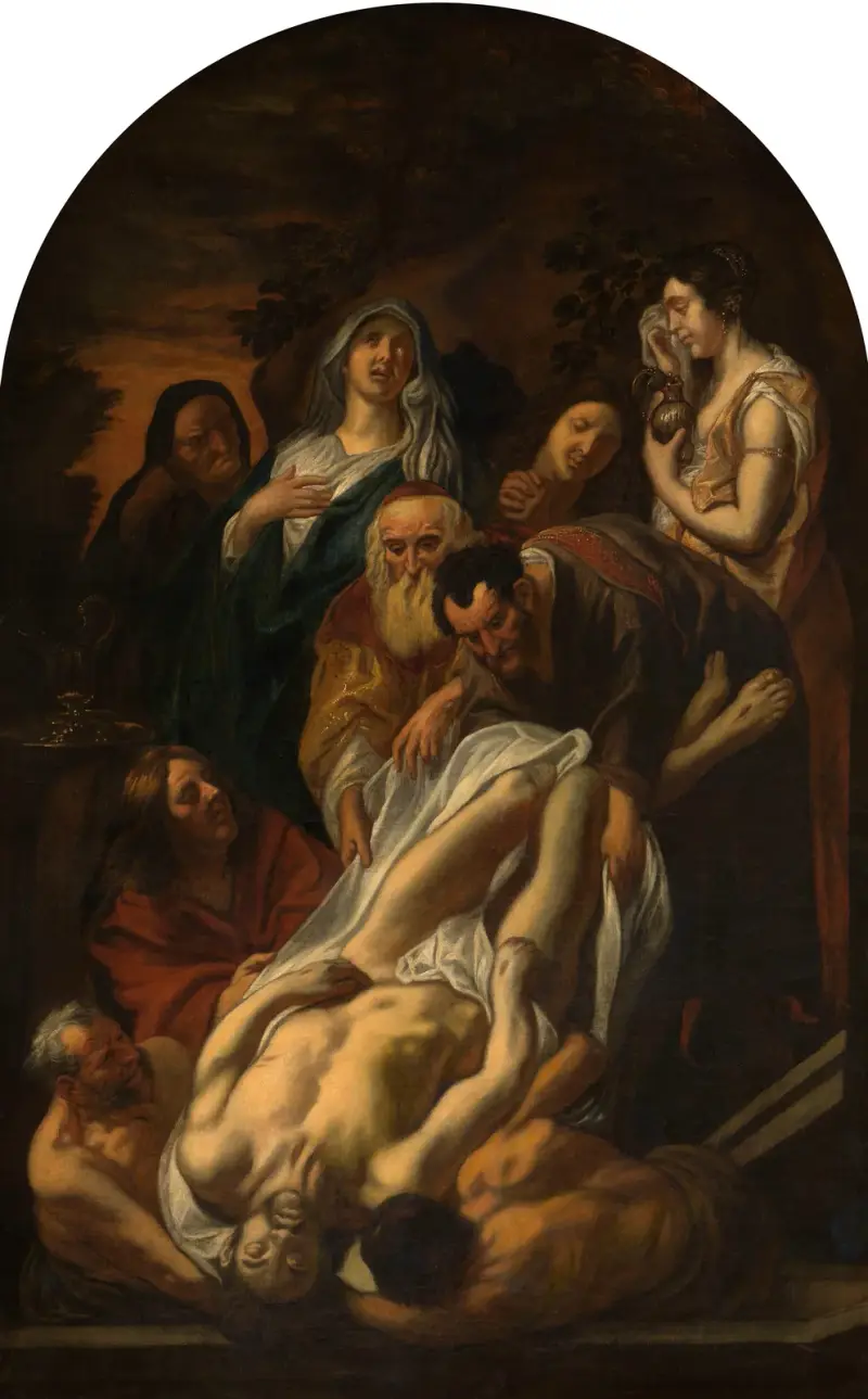 Die Grablegung Christi von Jacob Jordaens