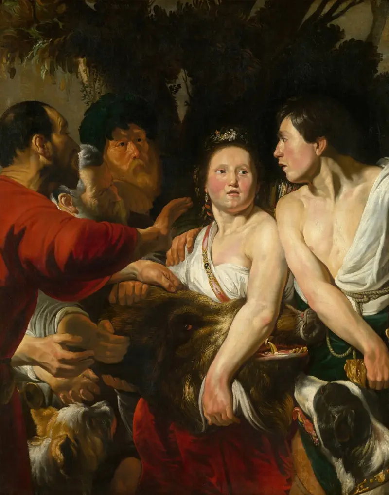 Meleager and Atalante av Jacob Jordaens
