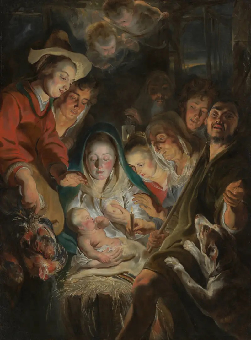 Hołd pasterzy, 1616, Jacob Jordaens