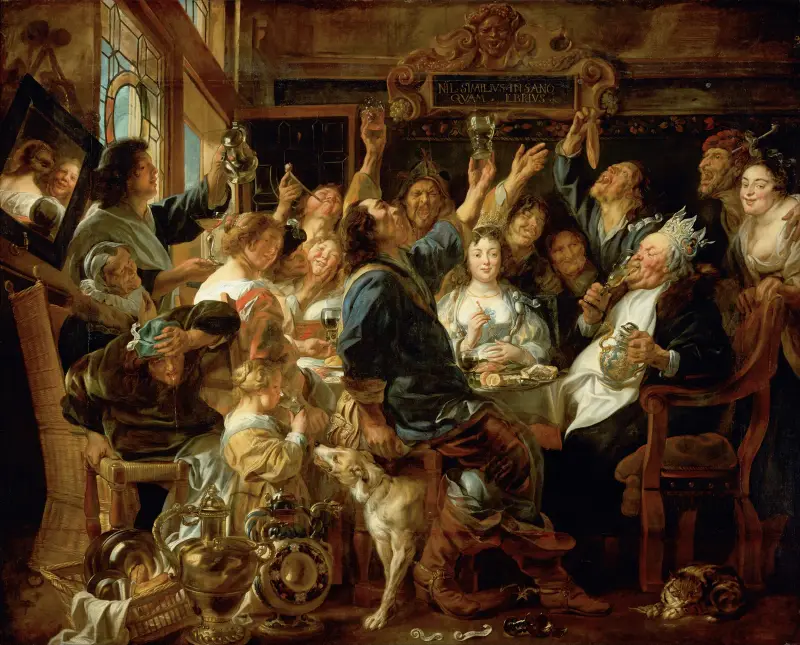 Das Bohnenfest von Jacob Jordaens