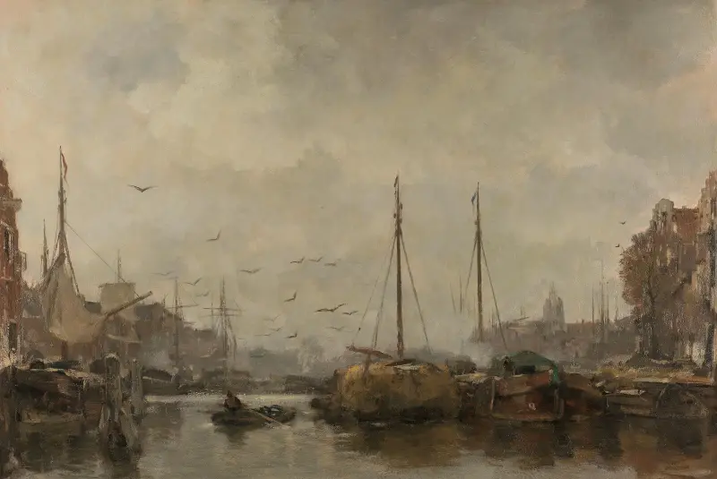 Městská veduta, Jacob Maris