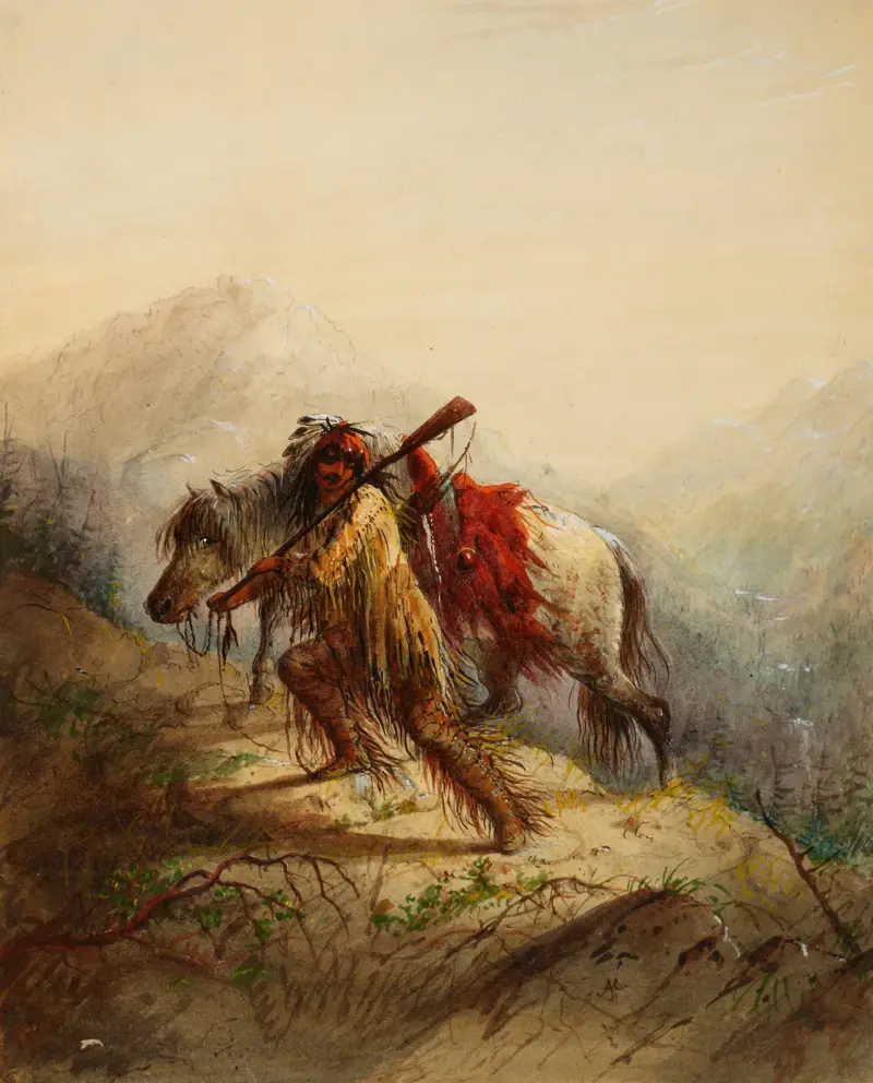 Die Skalplocke von Alfred Jacob Miller