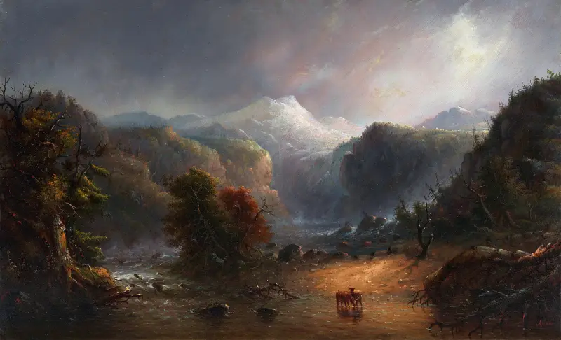 Where the Clouds Love to Rest av Alfred Jacob Miller