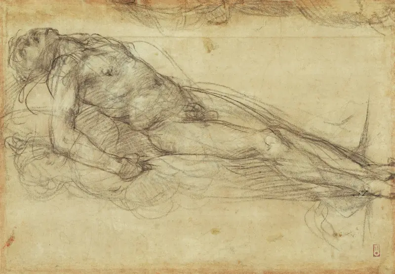 Dead Christ av Pontormo (Jacopo Carucci)