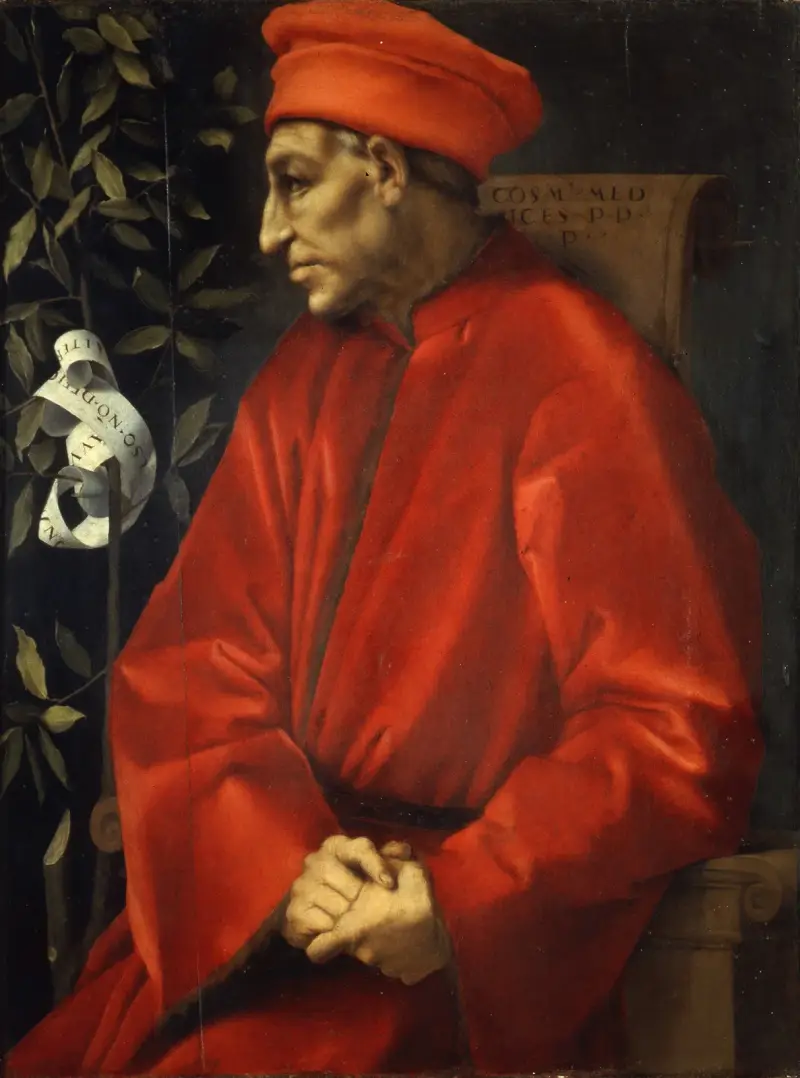 Porträtt av Cosimo de’ Medici den äldre av Pontormo (Jacopo Carucci)