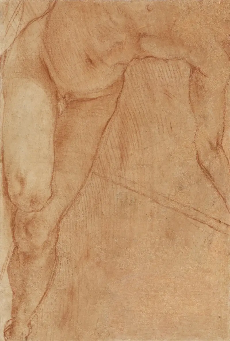 Ležící figura, Pontormo (Jacopo Carucci)