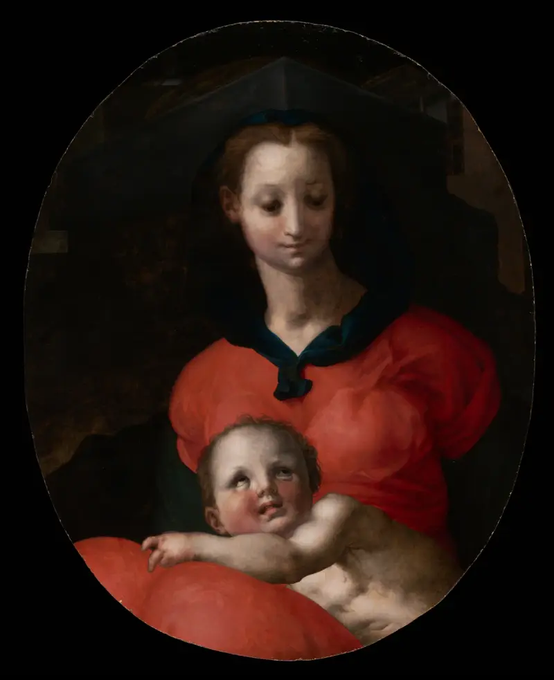 Madonna mit Kind, bekannt als Madonna del Libro von Pontormo (Jacopo Carucci)
