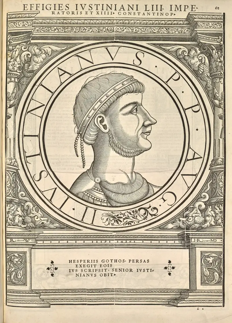 Justinian I. von Jacopo Strada