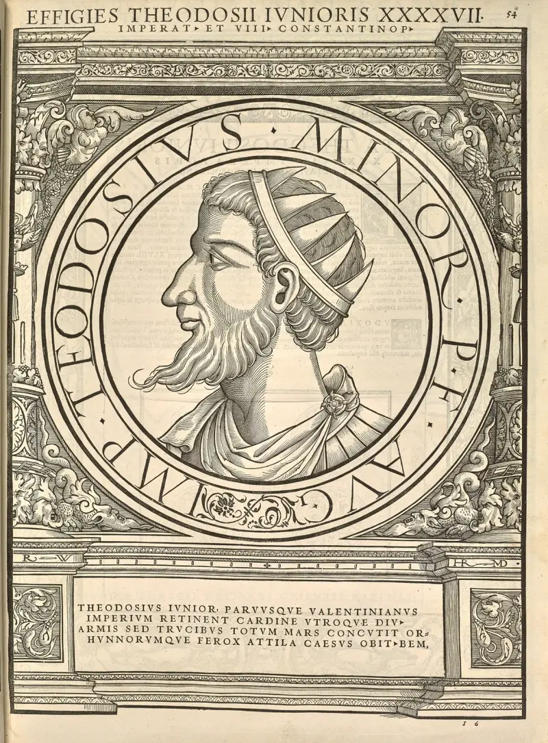 Theodosius II (the Calligrapher) av Jacopo Strada