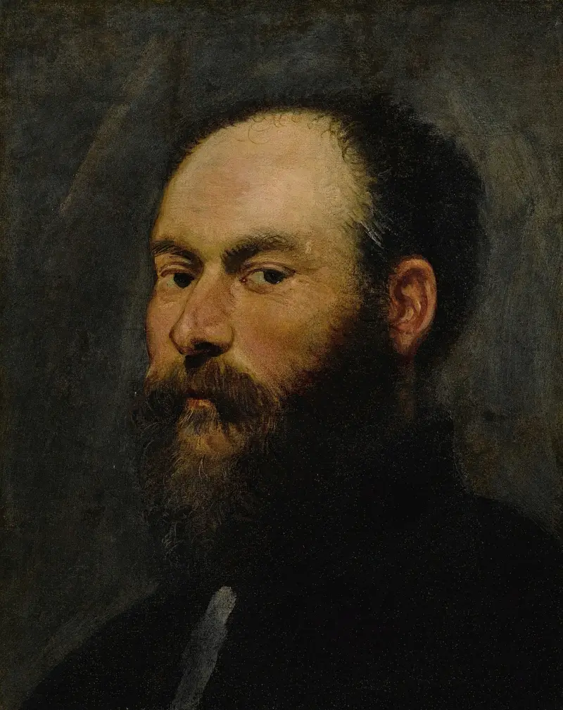 Porträtt av en man – nr 1 av Jacopo Tintoretto