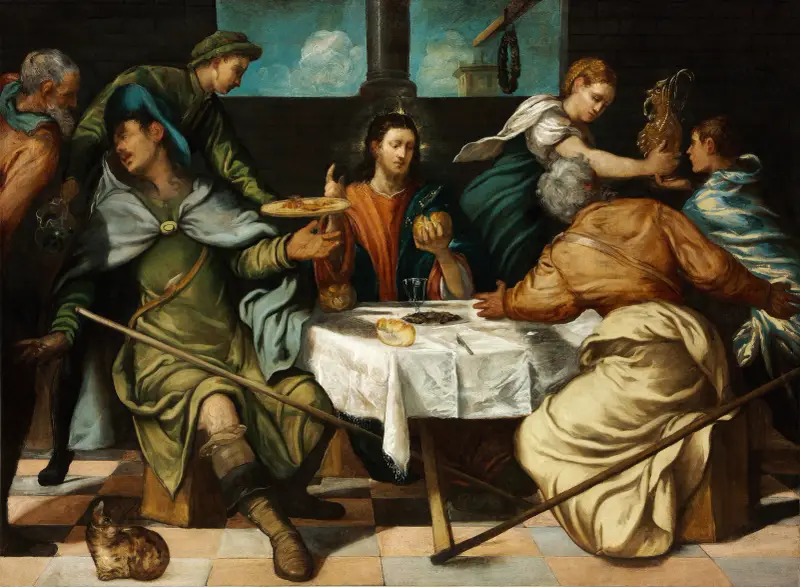 Das Abendmahl in Emmaus von Jacopo Tintoretto