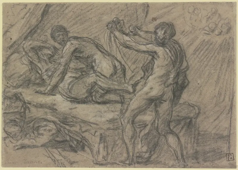 Vulkan überrascht Venus und Mars av Jacopo Tintoretto