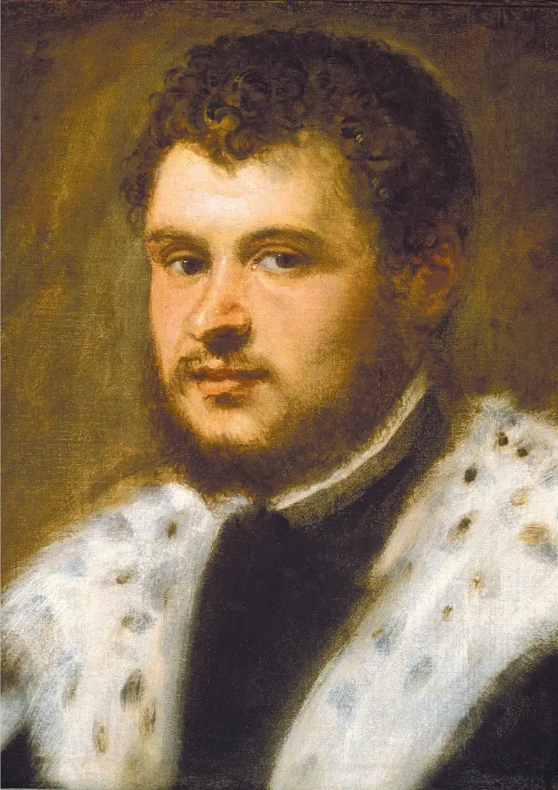 Young Man with a Beard av Jacopo Tintoretto