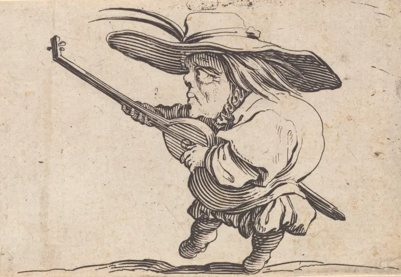 Le joeuer de luth av Jacques Callot