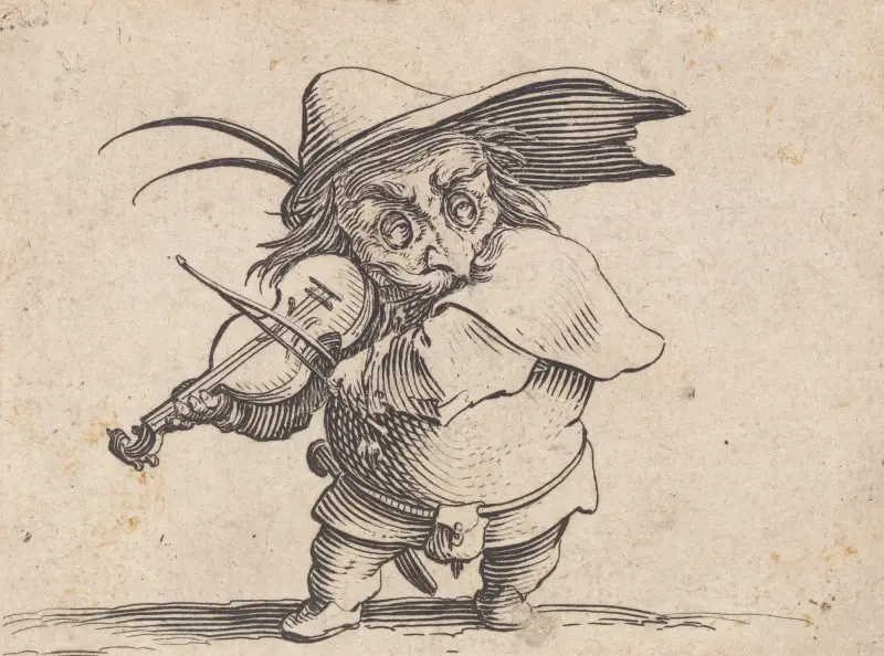 Le joueur de violon av Jacques Callot