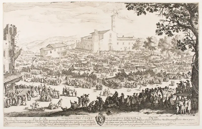 The Fair at L’Impruneta av Jacques Callot