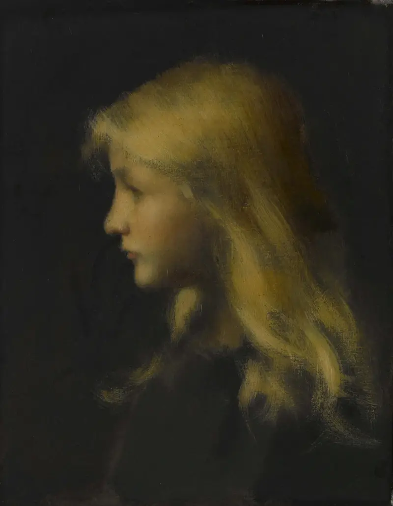 Fillette blonde av Jean-Jacques Henner