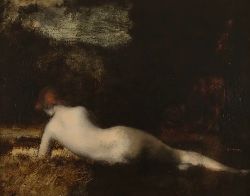 Nymphe couchée av Jean-Jacques Henner