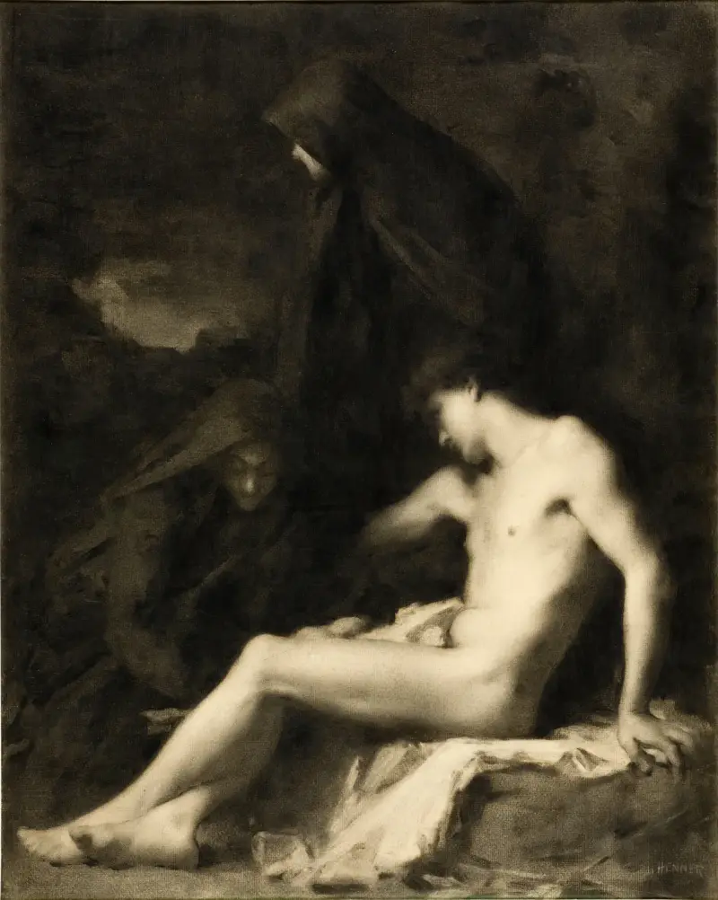Den helige Sebastian vårdas av den heliga Irene av Jean-Jacques Henner