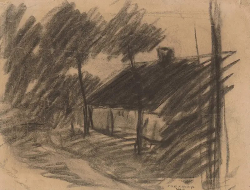 Farm surrounded by Trees av Jakob Smits