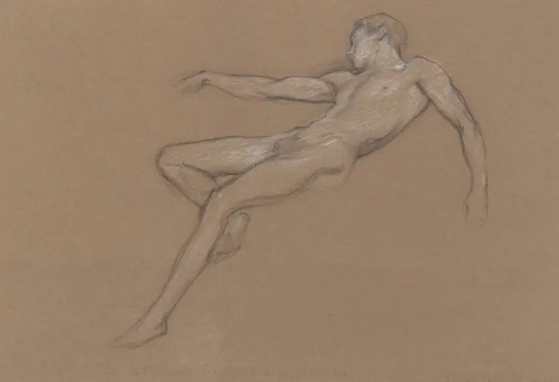 Erste Skizze zu „Ikarus“ von Herbert James Draper