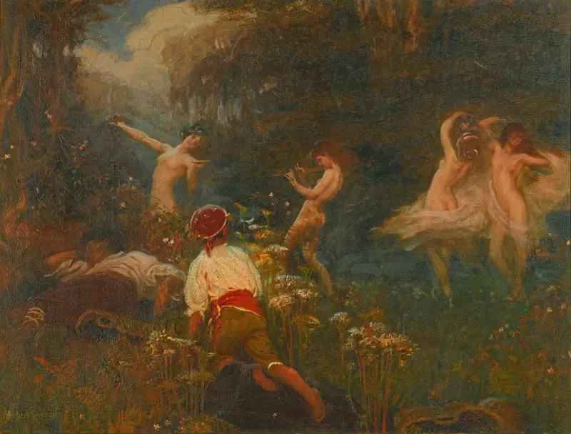 First Sketch For The Vintage Morn av Herbert James Draper