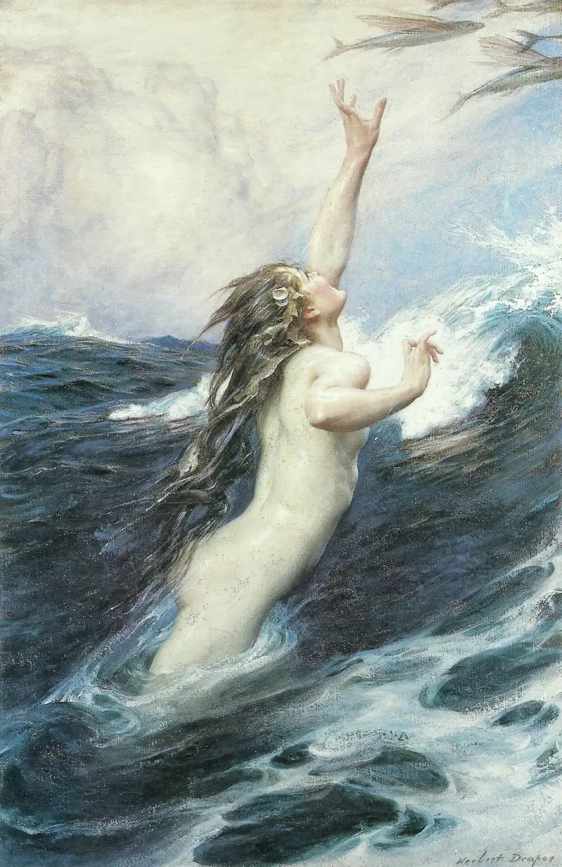 Fliegender Fisch von Herbert James Draper