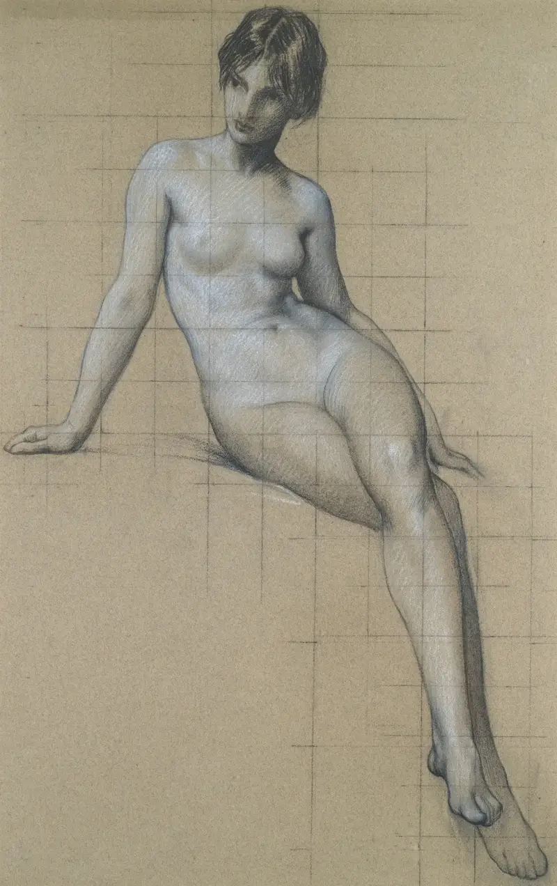 Studie für Kelpie von Herbert James Draper