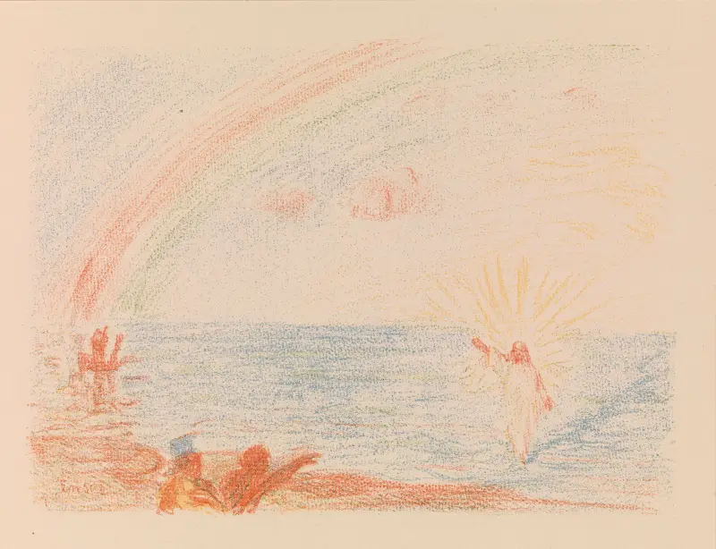 Kristus kráčí po vodě, James Ensor