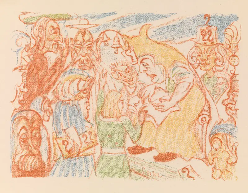 Kristus disputerar med de lärde, James Ensor