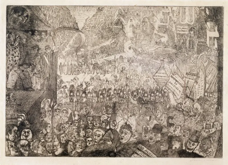 Christi Einzug in Brüssel von James Ensor