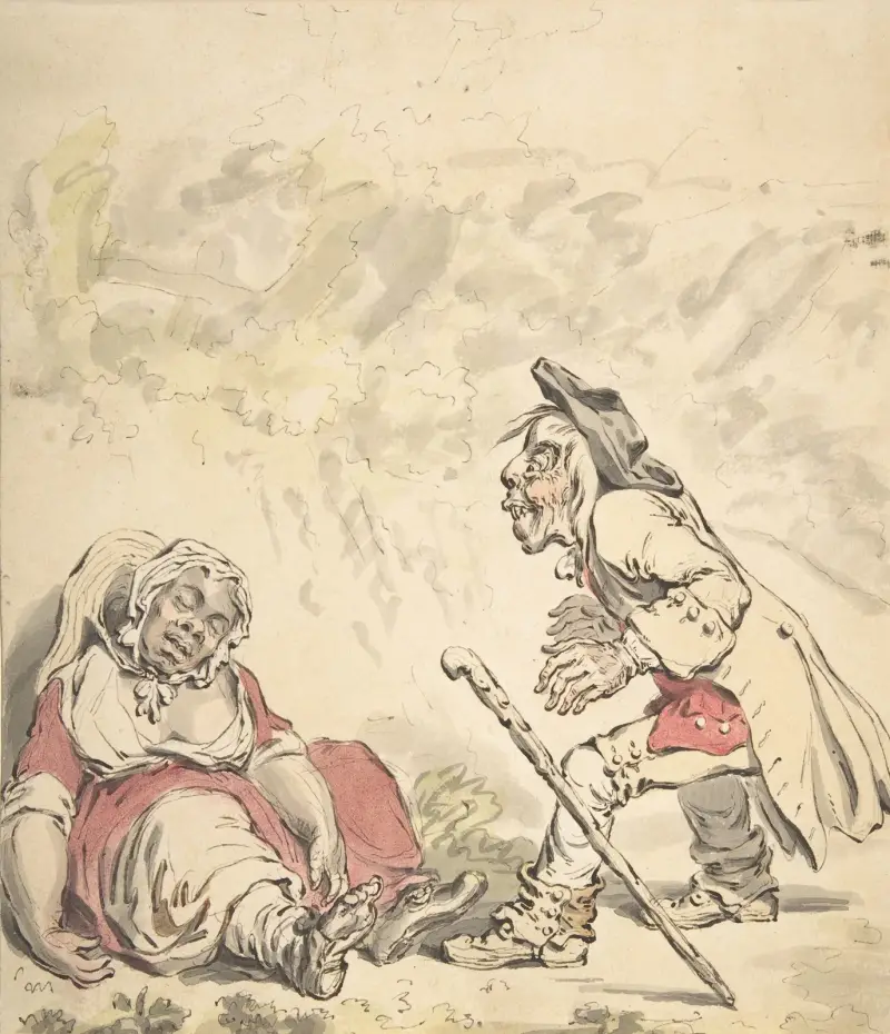 Cymon and Iphigenia av James Gillray