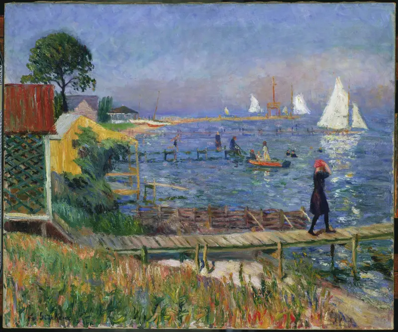 Kąpiący się w Bellport, William James Glackens