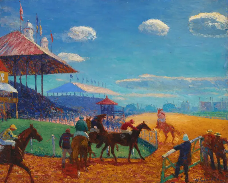 Race Track av William James Glackens