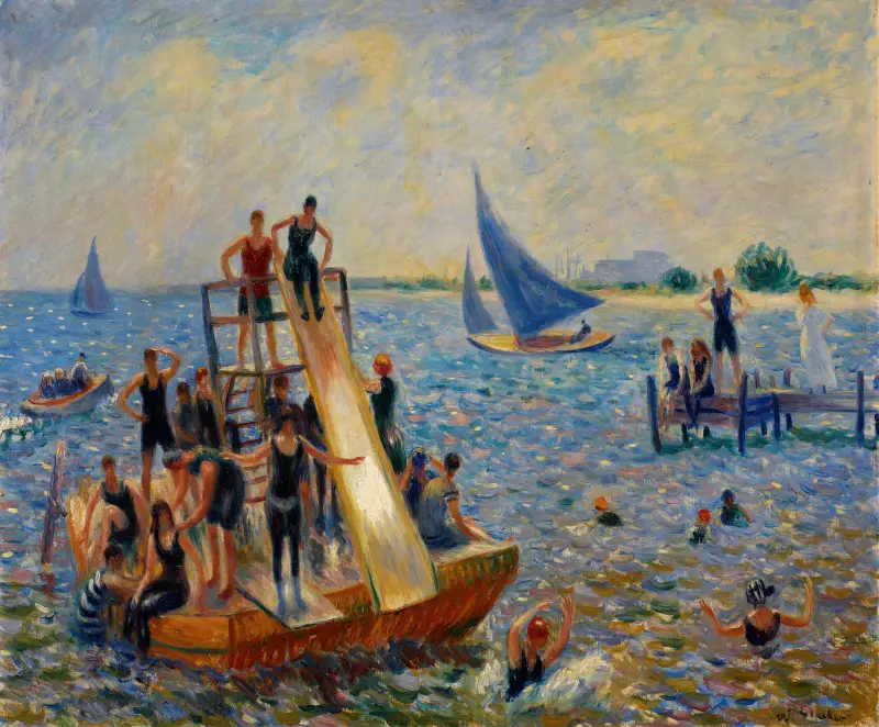 Tratwa, William James Glackens