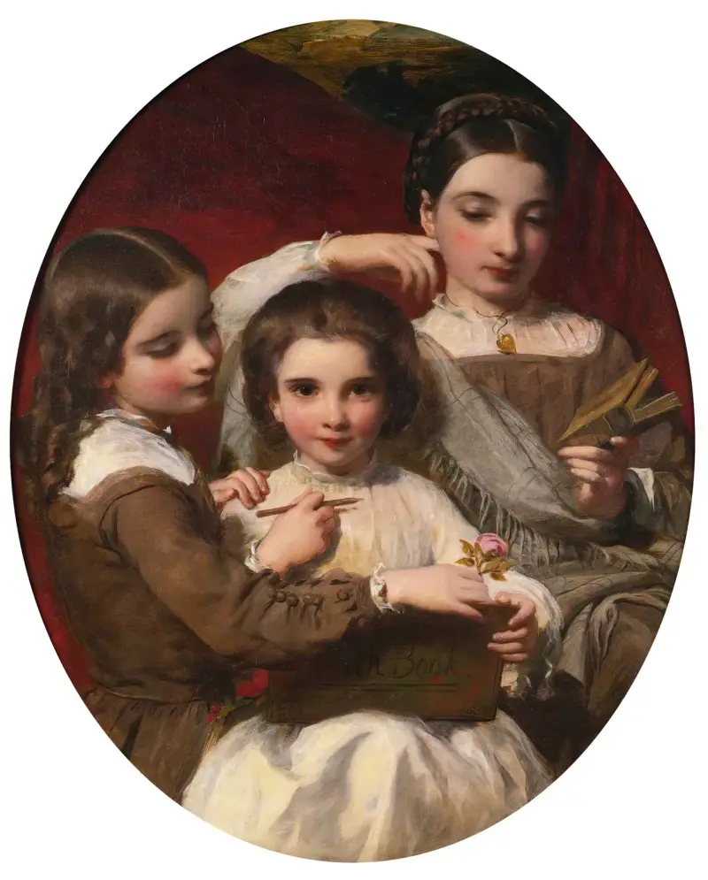 Porträtt av systrarna Russell av James Sant