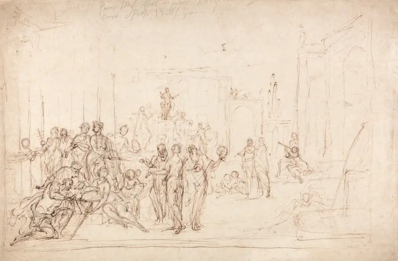 Apollo and the Muses av Sir James Thornhill
